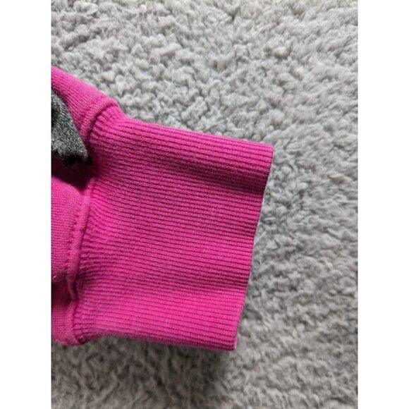 Cabela's Hoodie Womens Medium Pullover Sweatshirt Cotton Poly Spellout Pink - Picture 11 of 15
